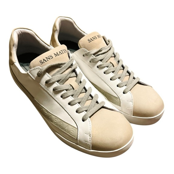 SANS MATIN White and Tan women’s Shoes 41 - Picture 2 of 12